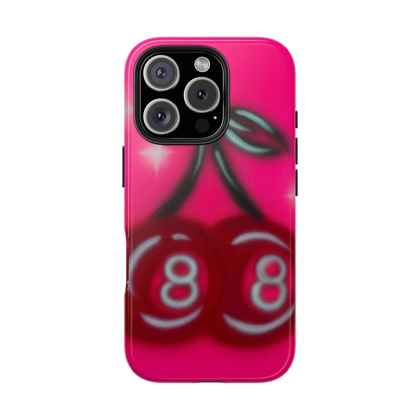 "cherry 8ball" airbrush iPhone case