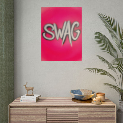 "SWAG" airbrush rolled print