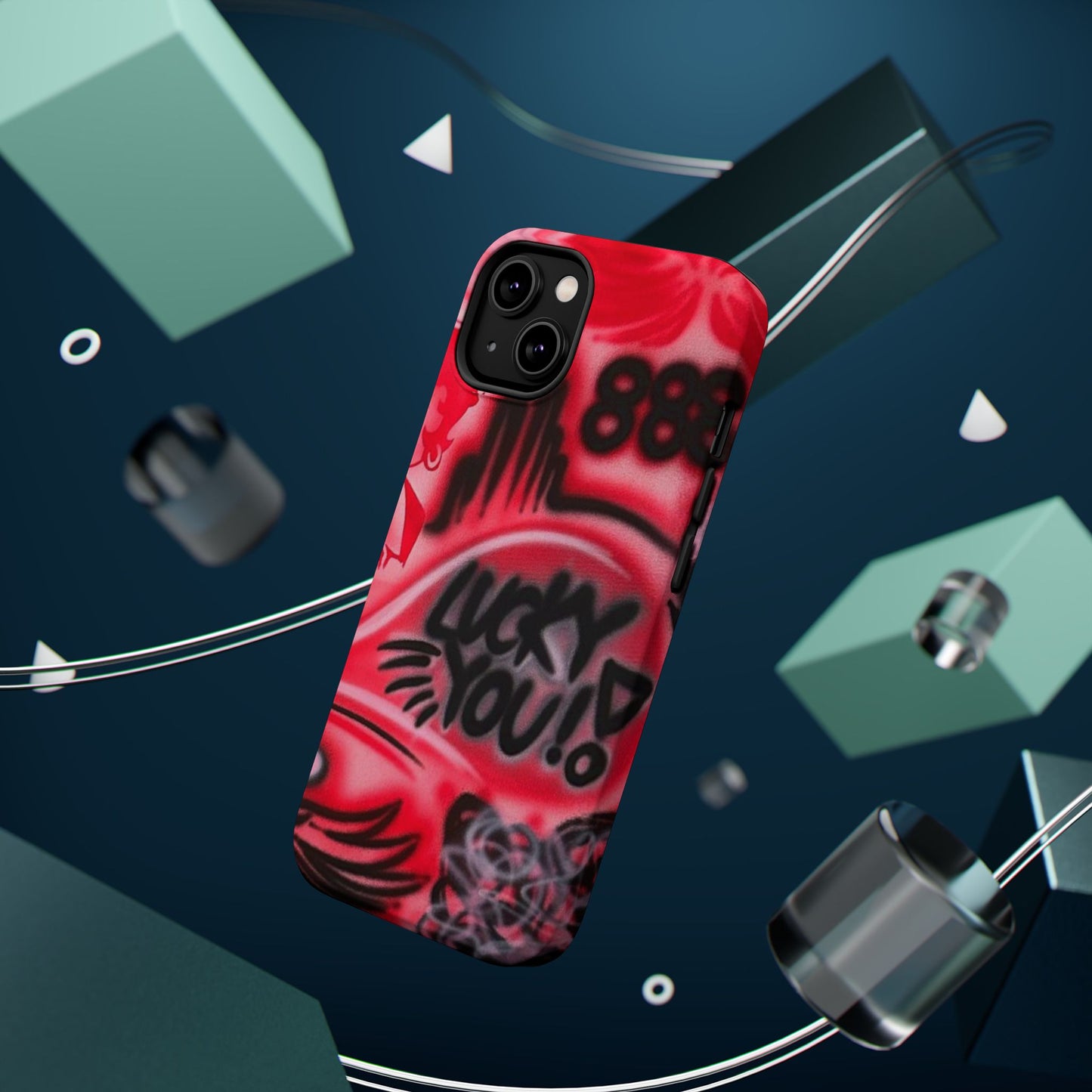 MagSafe „lucky you! pt. 2“ Airbrush iPhone Hülle