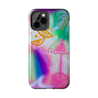 "on the beach" airbrush iPhone case