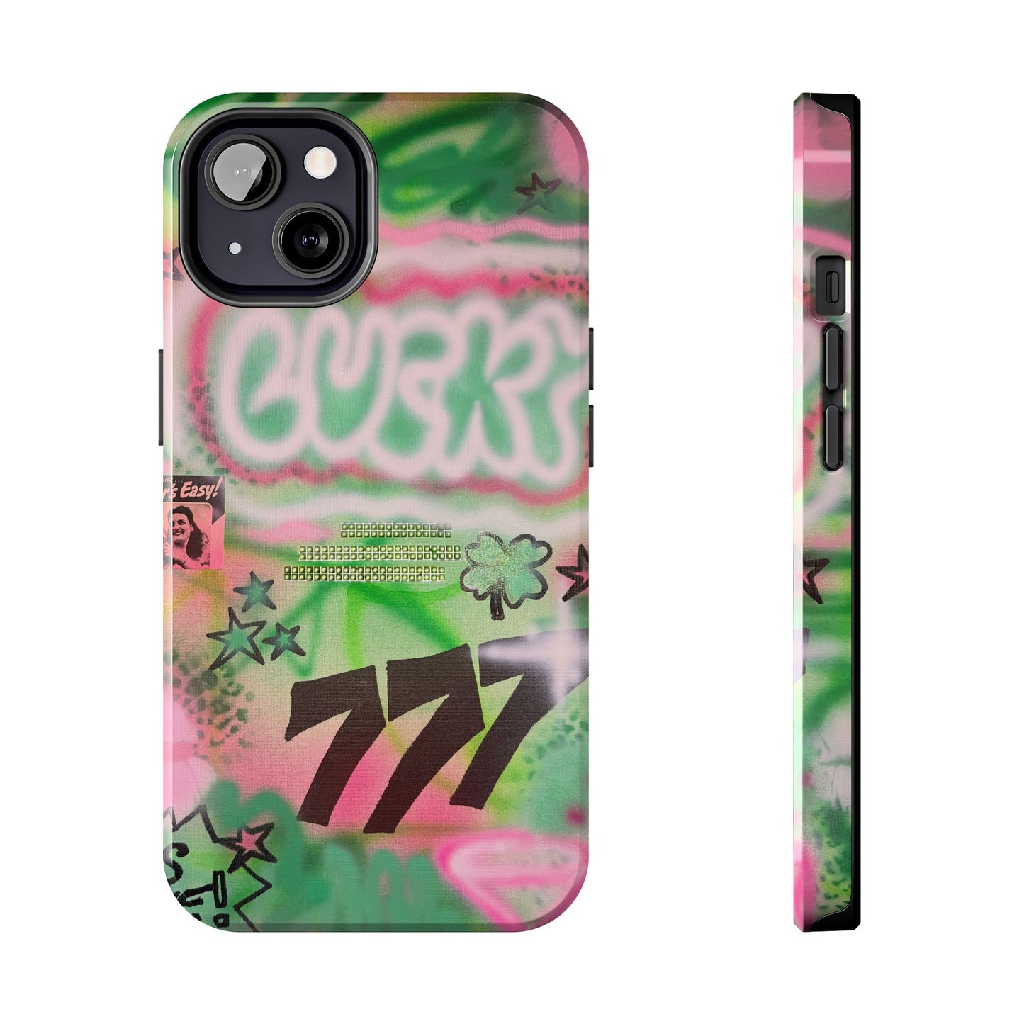 "so lucky" airbrush iPhone case