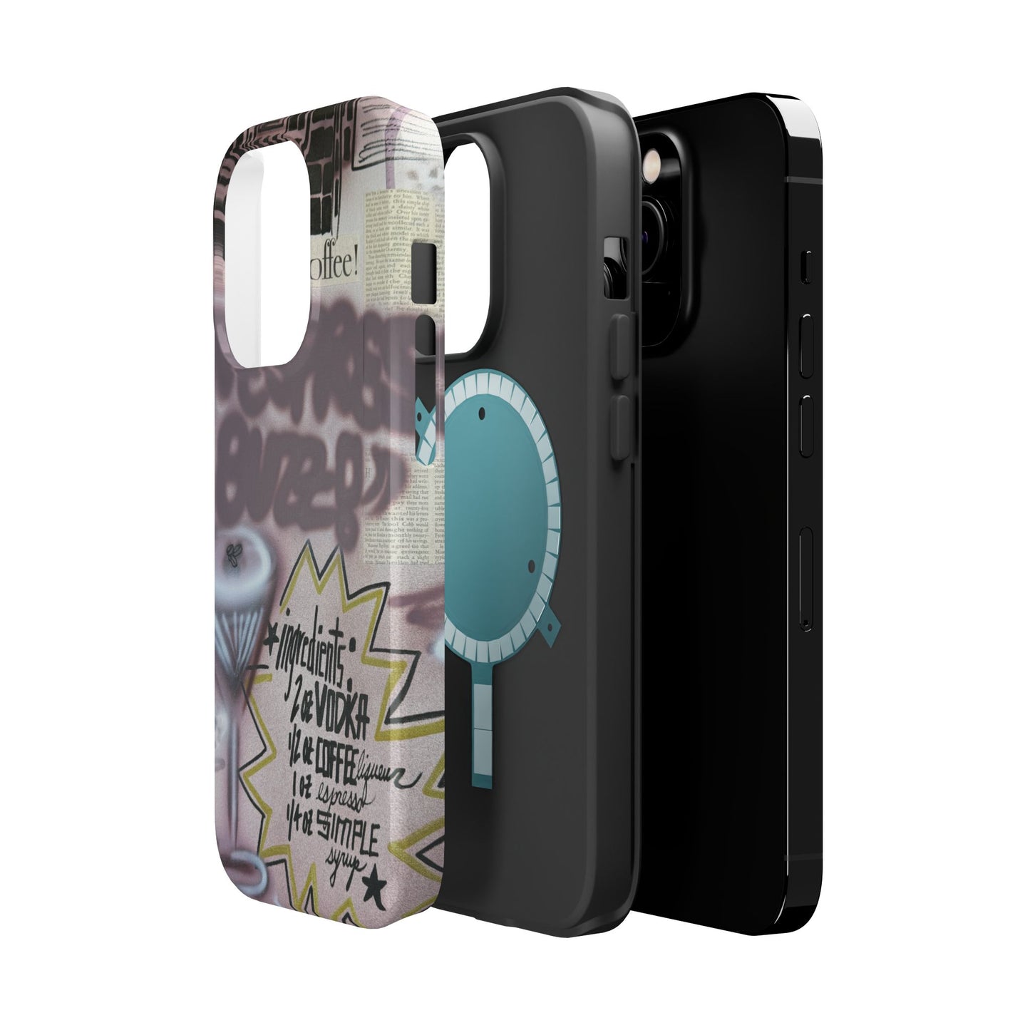 MagSafe "espresso martini" airbrush iPhone case