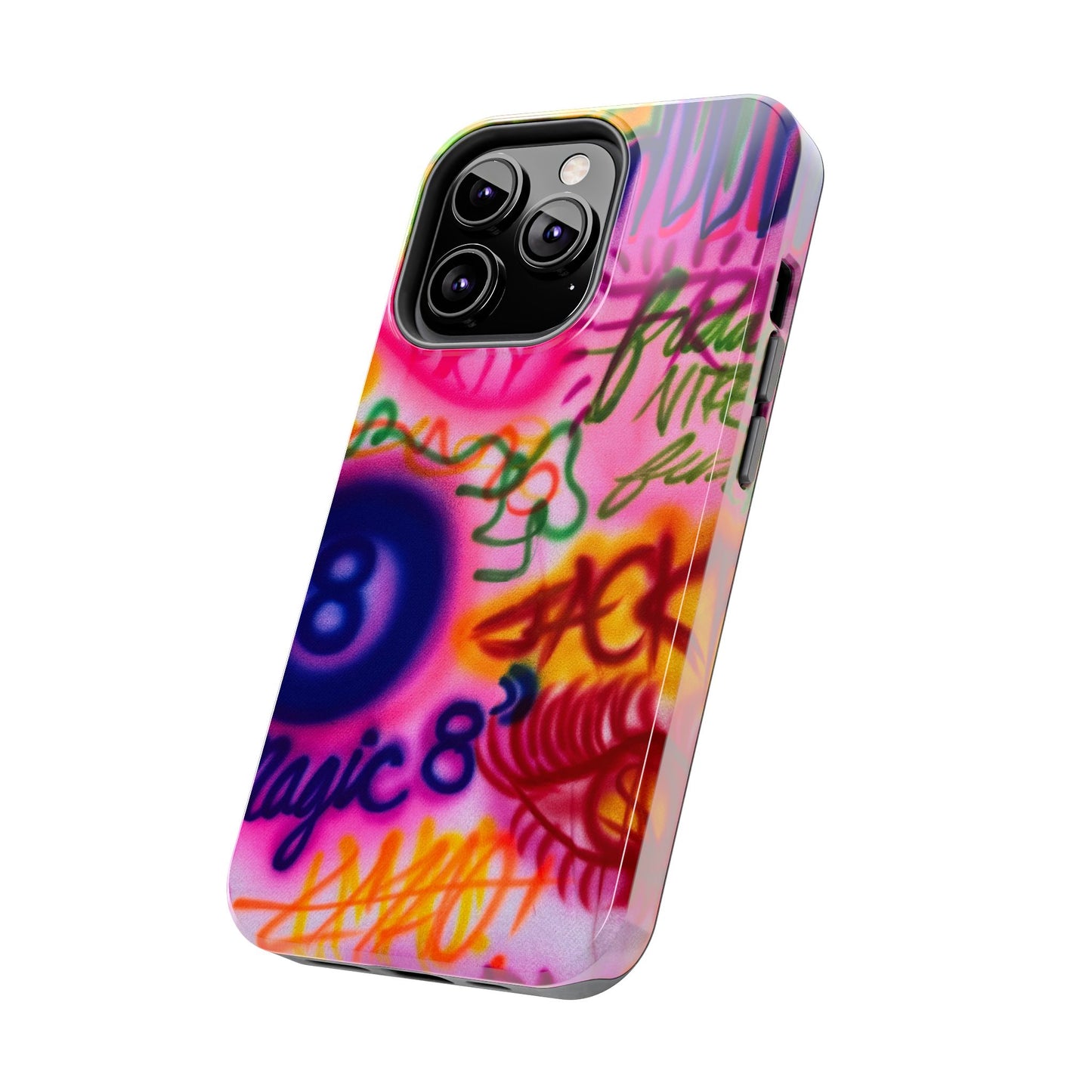 "colorful chaos" airbrush iPhone case