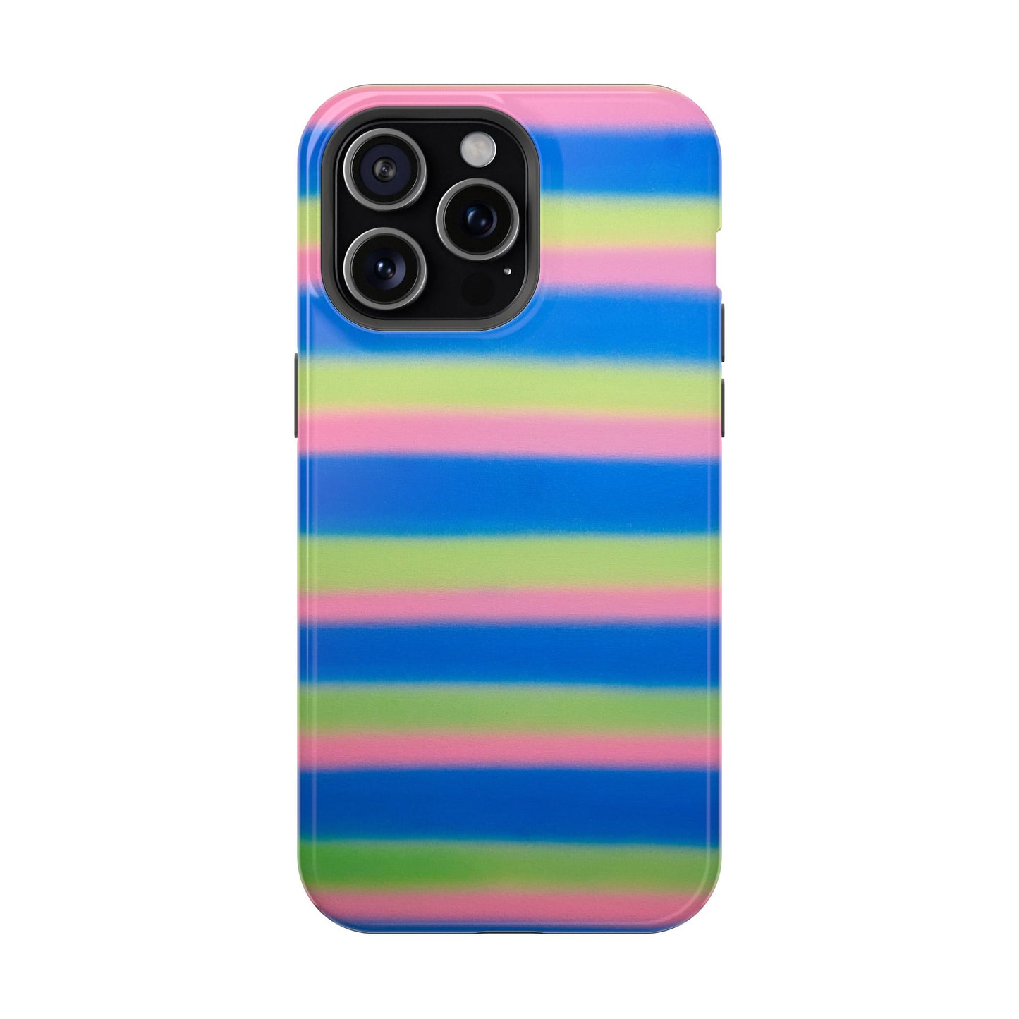 MagSafe "sherbet stripes" airbrush iPhone case