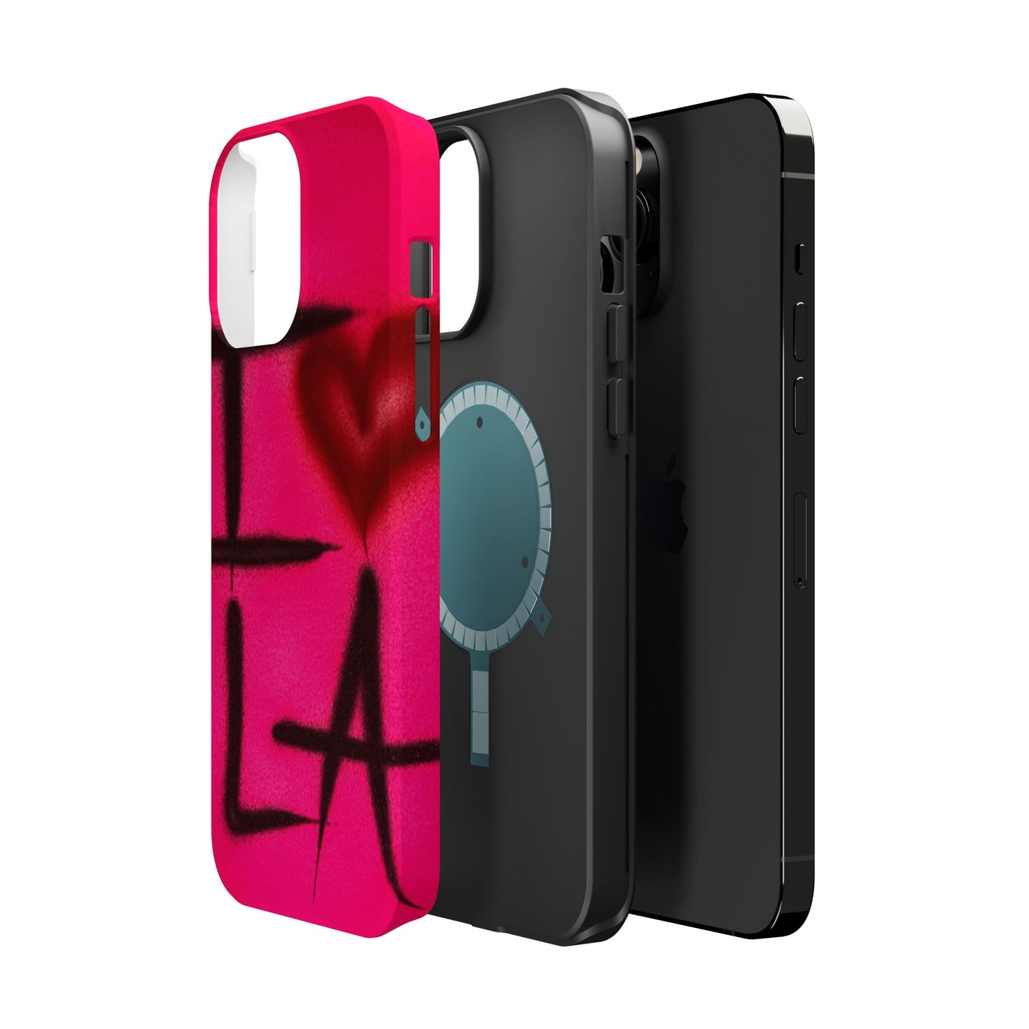 MagSafe „I ❤️ LA“ Airbrush iPhone-Hülle