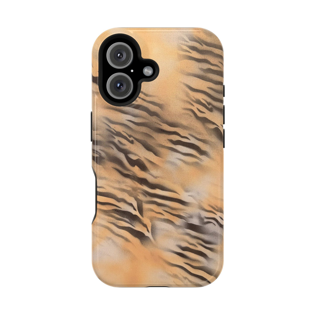 MagSafe "neutral tiger" airbrush iPhone case