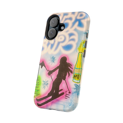 MagSafe "winter escape" airbrush iPhone case