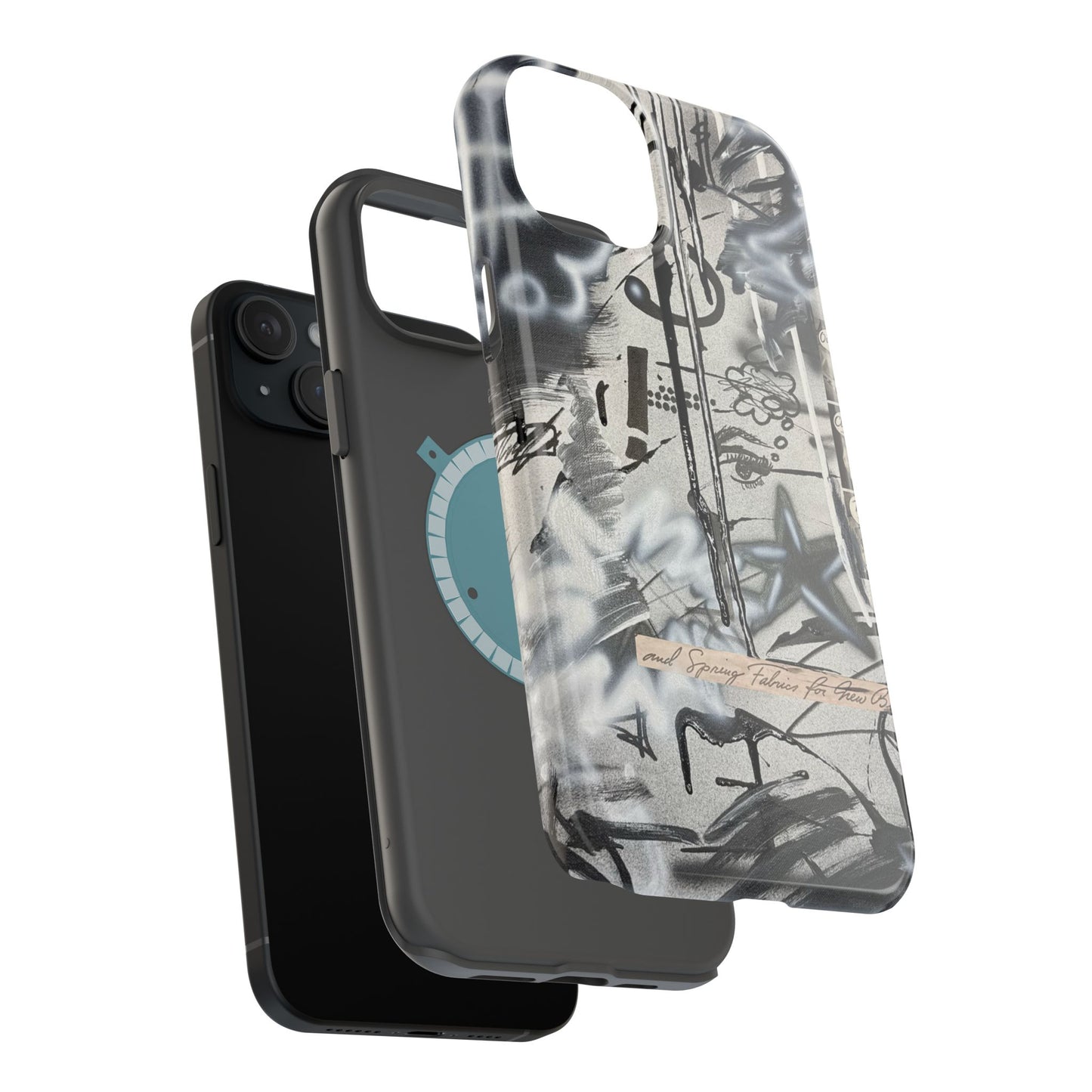 MagSafe "monochrome mood" airbrush iPhone case