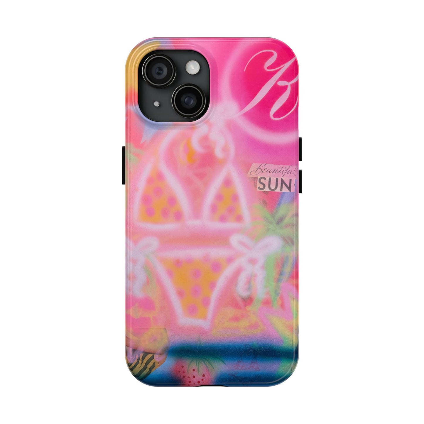 "santa monica strawberry" airbrush iPhone case