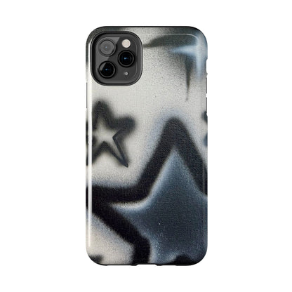 "black & white stars" airbrush iPhone case