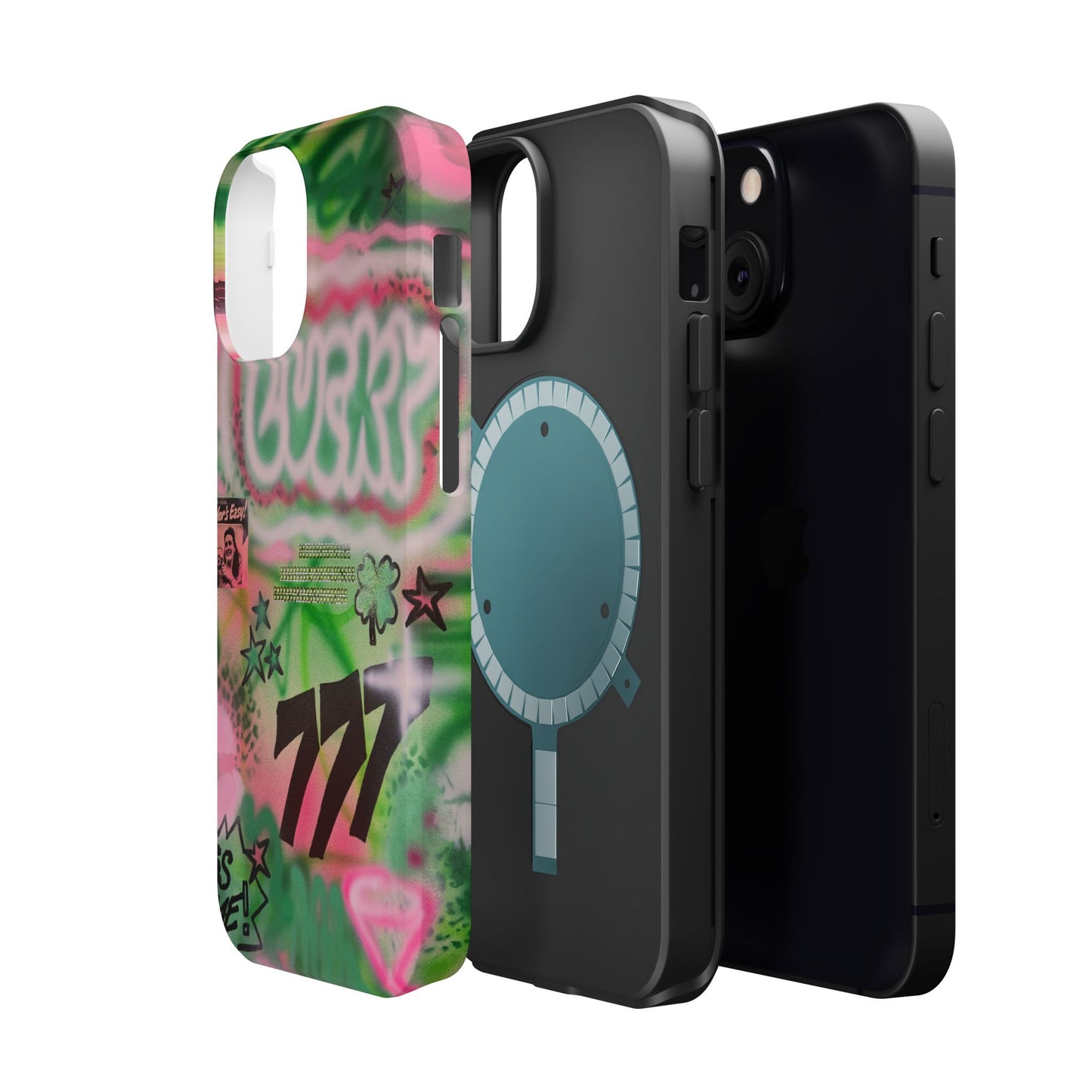 MagSafe "so lucky" airbrush iPhone case