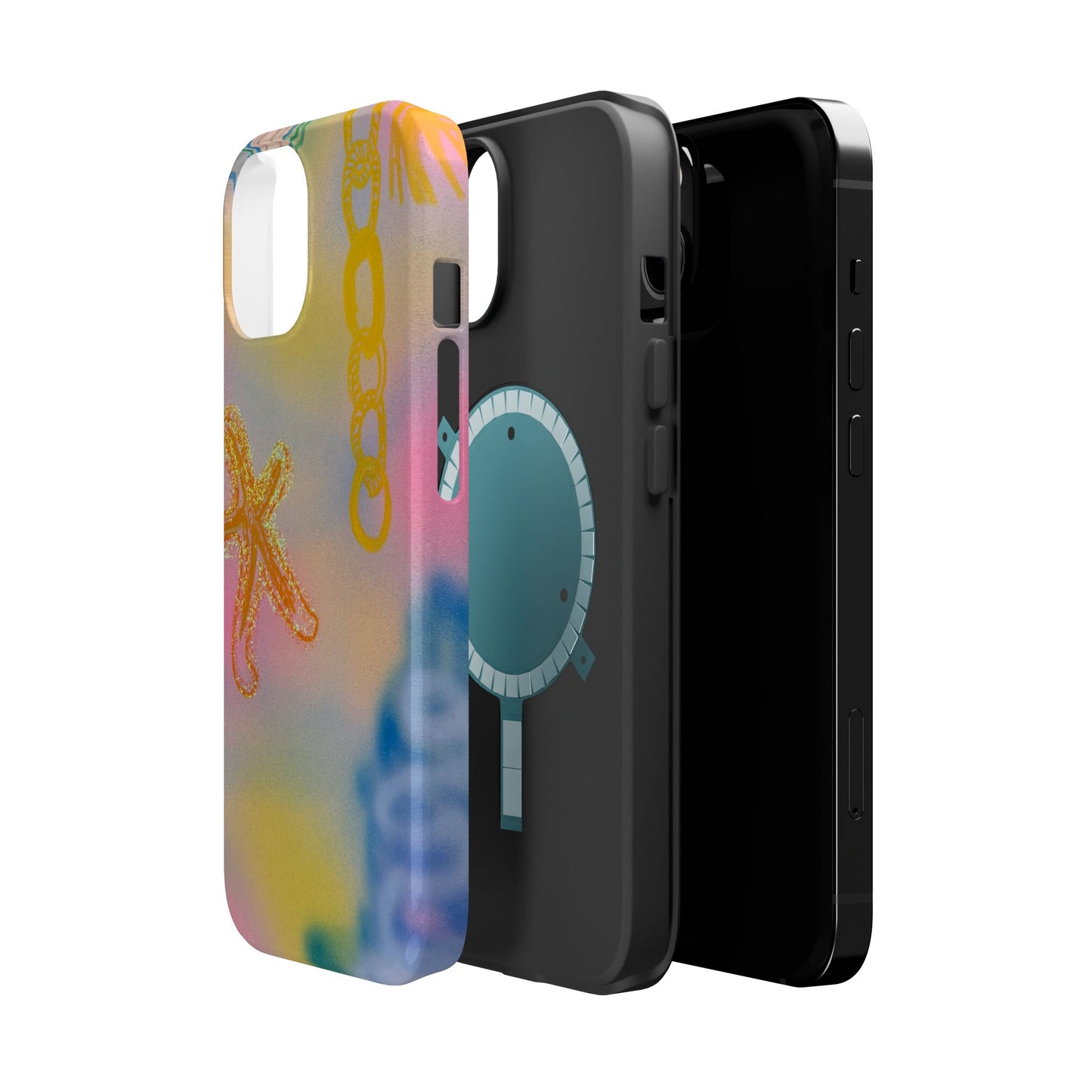 MagSafe "sweet starfish" airbrush iPhone case