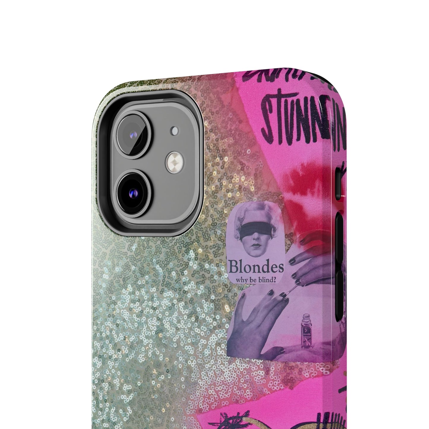 "glitter gloss" airbrush iPhone case
