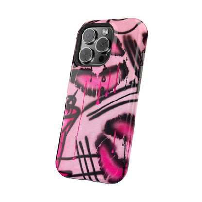 MagSafe "glossy pout" airbrush iPhone case