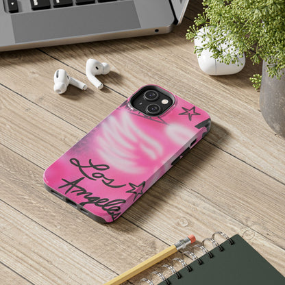 "pink angel wings" airbrush iPhone case