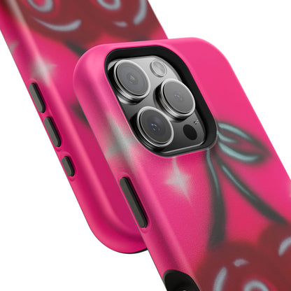 MagSafe "cherry 8ball" airbrush iPhone case