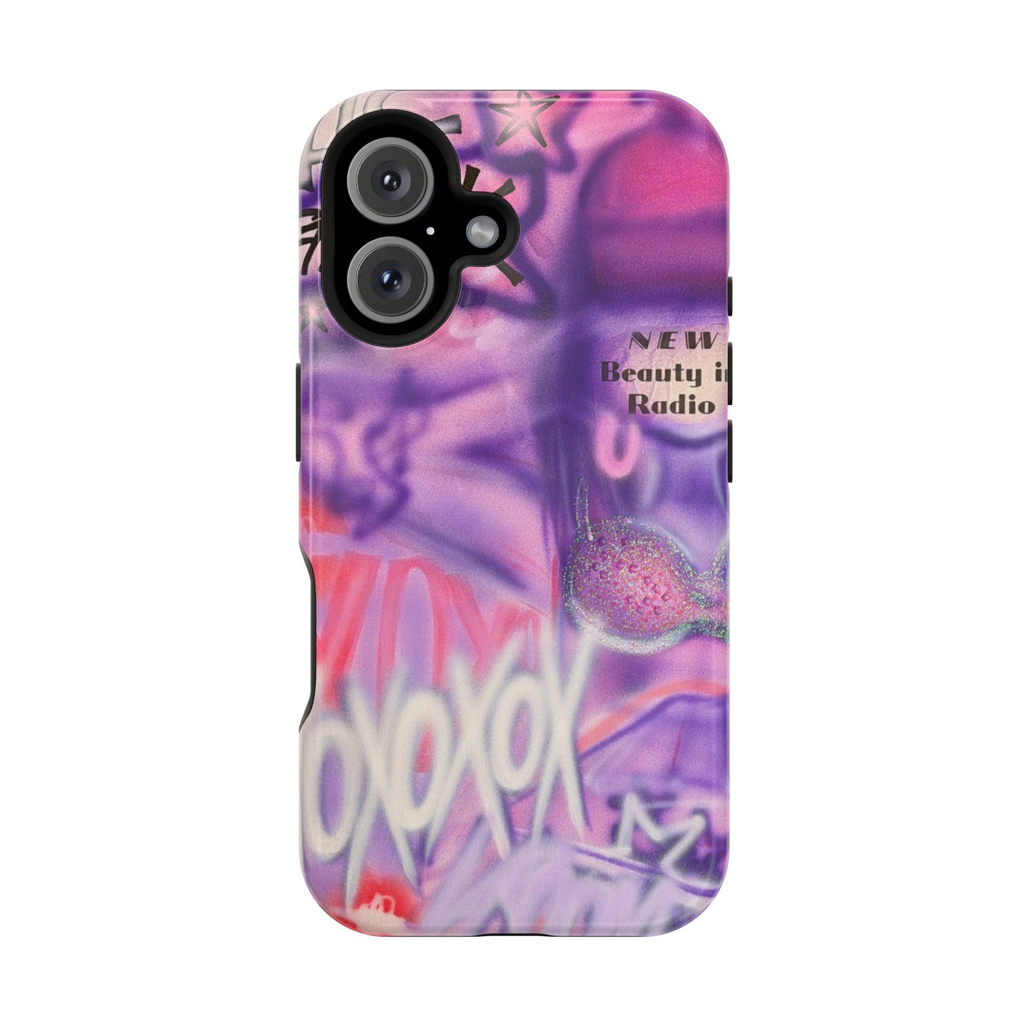 MagSafe "mic check" airbrush iPhone case
