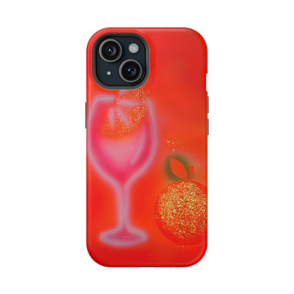 MagSafe "aperol spritz" airbrush iPhone case