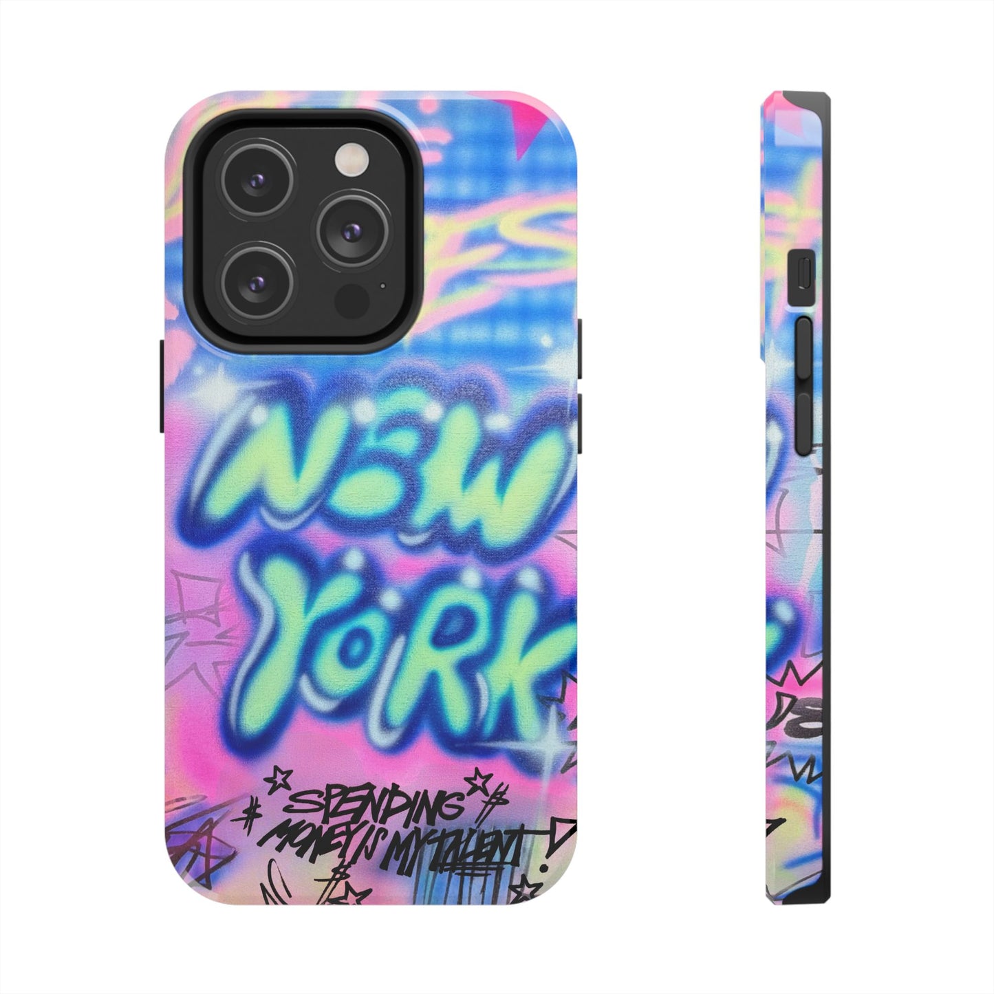 "spending money is my talent" airbrush iPhone case