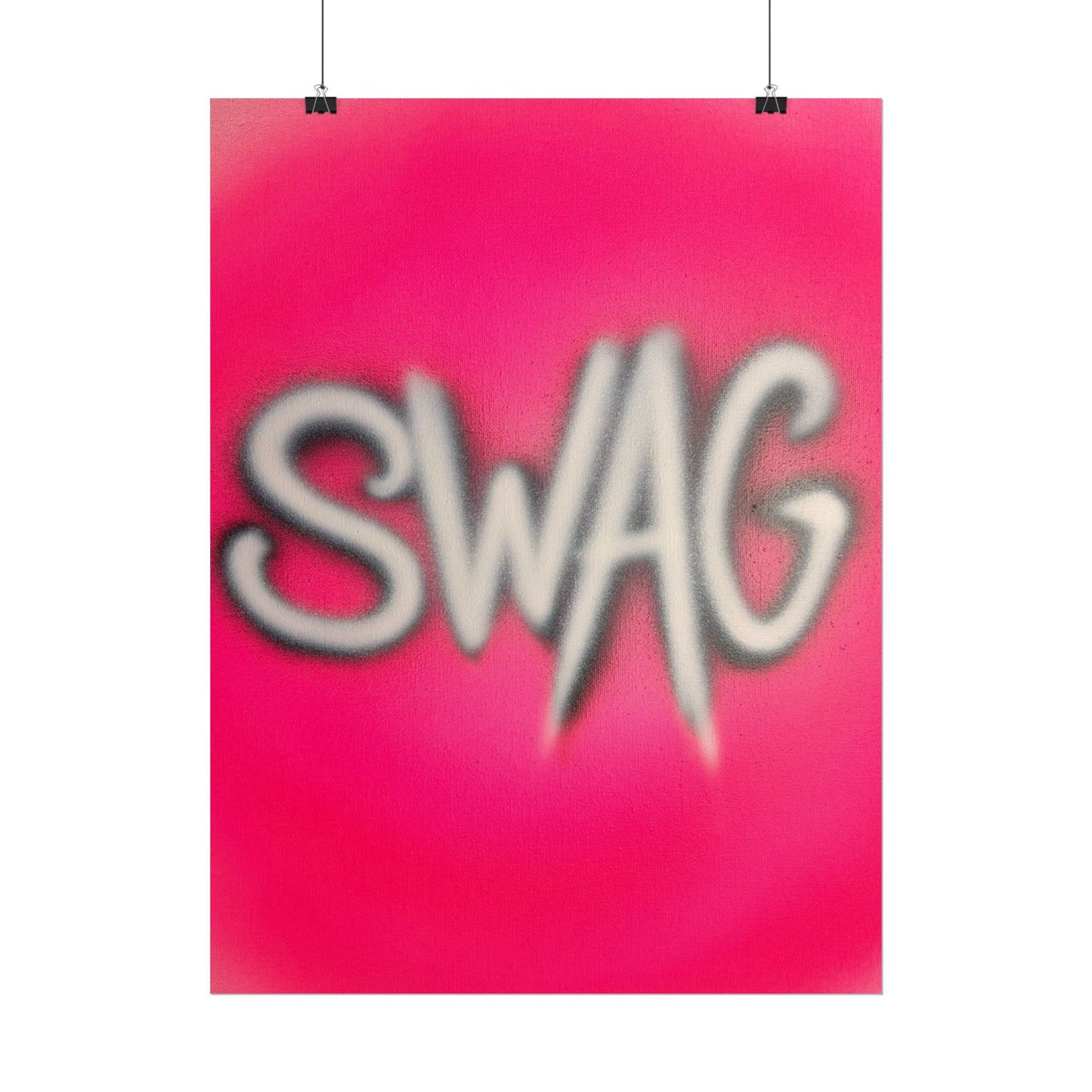 "SWAG" airbrush rolled print
