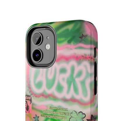 "so lucky" airbrush iPhone case