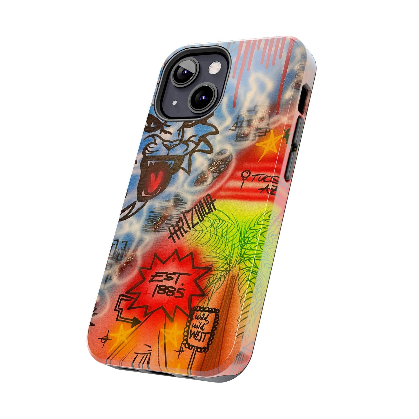 "tucson, arizona pt. 2" airbrush iPhone case