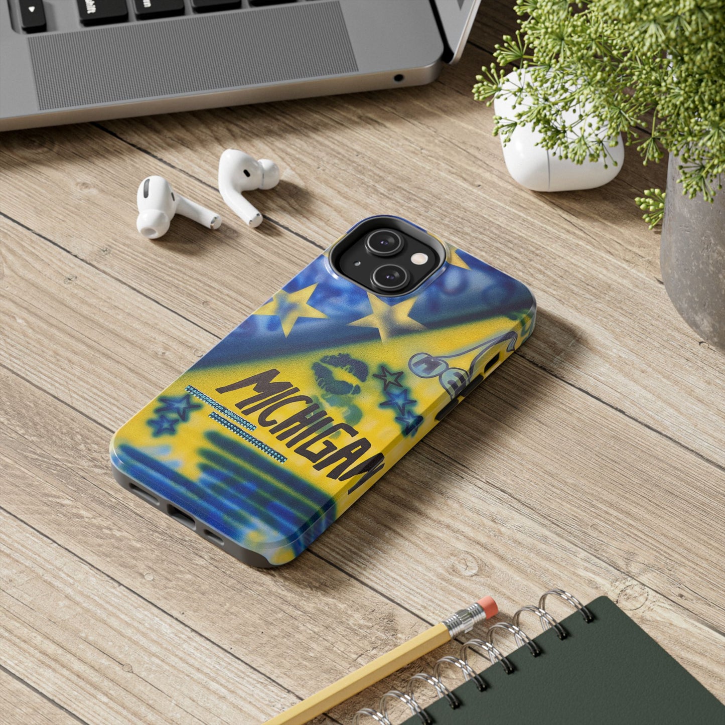 "ann arbor, michigan" airbrush iPhone case