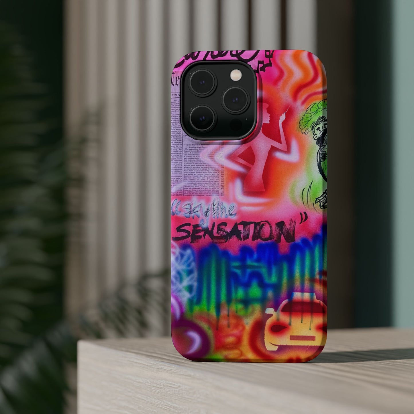 MagSafe "skyline sensation" airbrush iPhone case