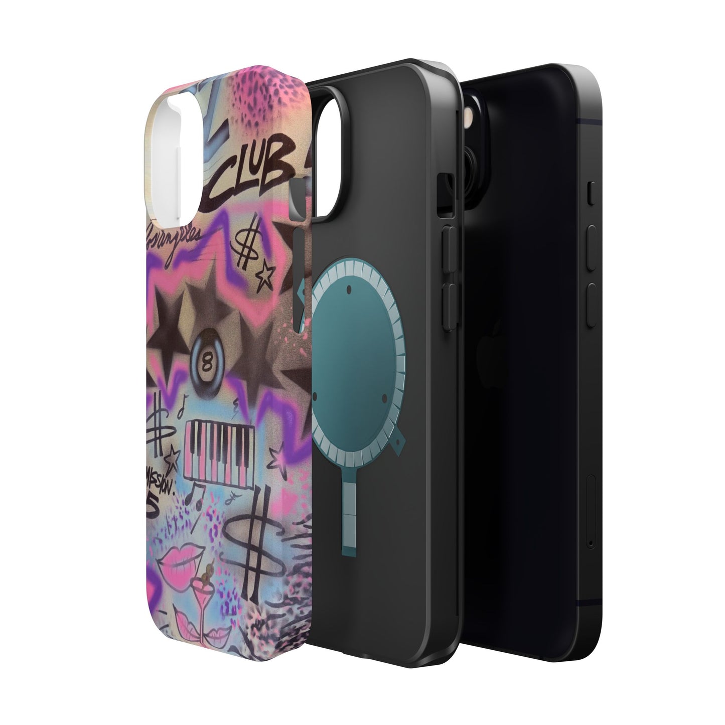 MagSafe "jazz club" airbrush iPhone case