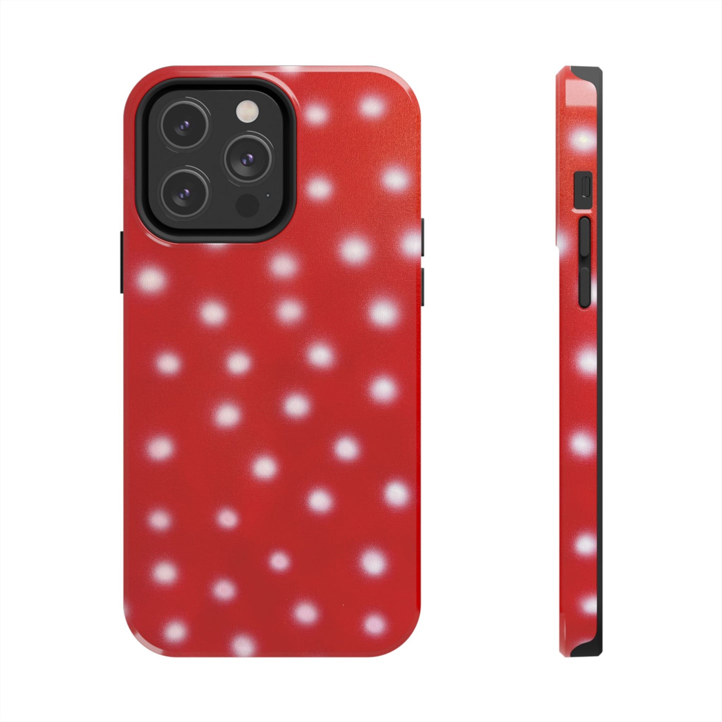 "cherry crush polka dot" airbrush iPhone case