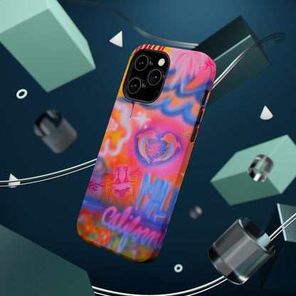 "mornings in malibu" MagSafe airbrush iPhone case