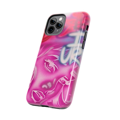 "girlz WRLD" airbrush iPhone case
