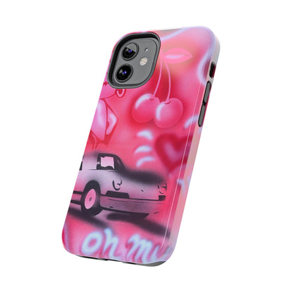 "on her way" airbrush iPhone case