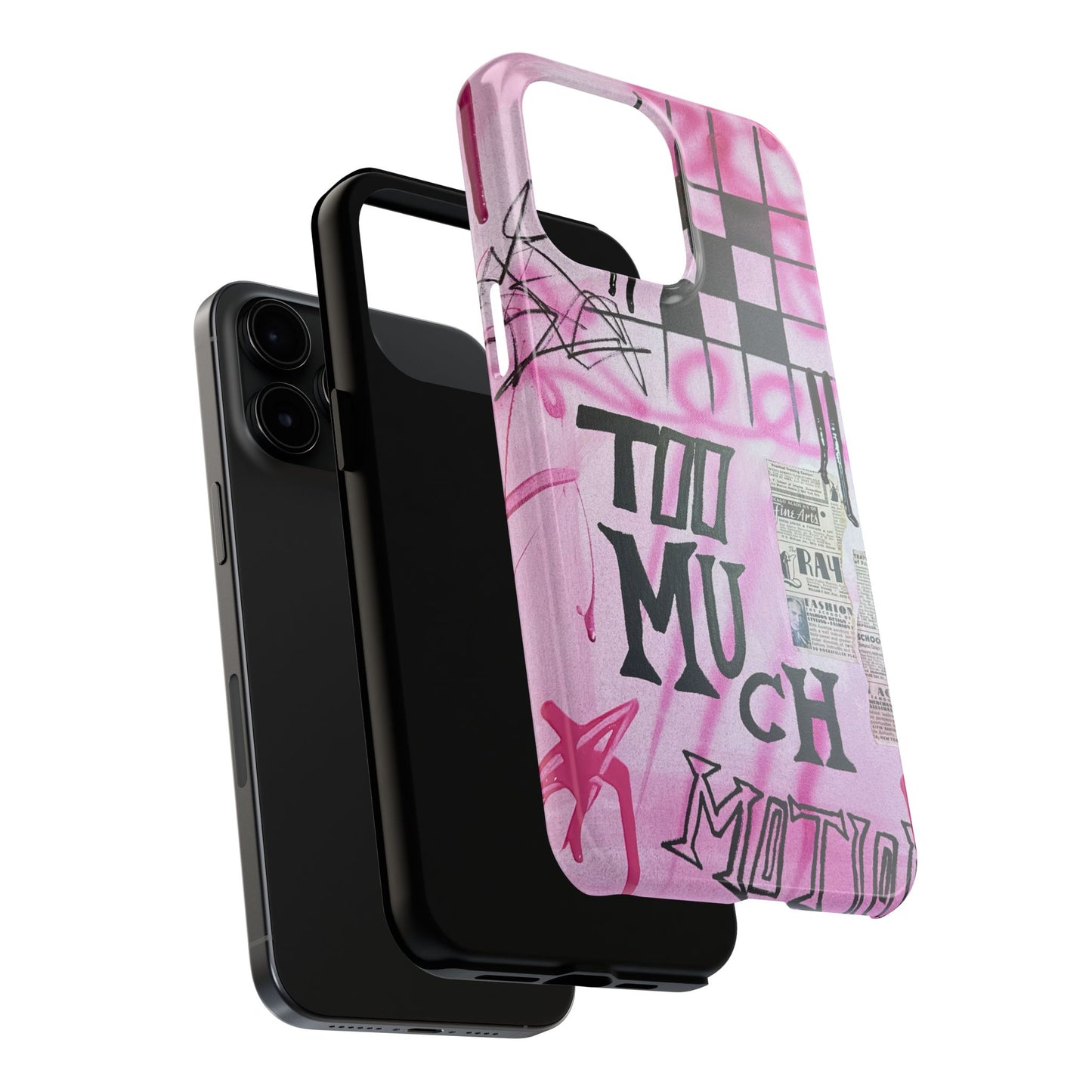 "too much motion" airbrush iPhone case