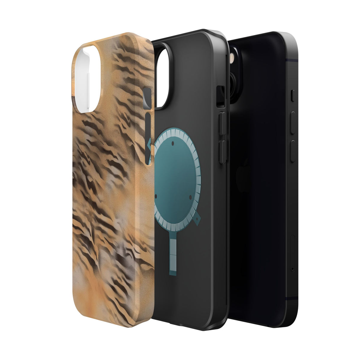 MagSafe "neutral tiger" airbrush iPhone case