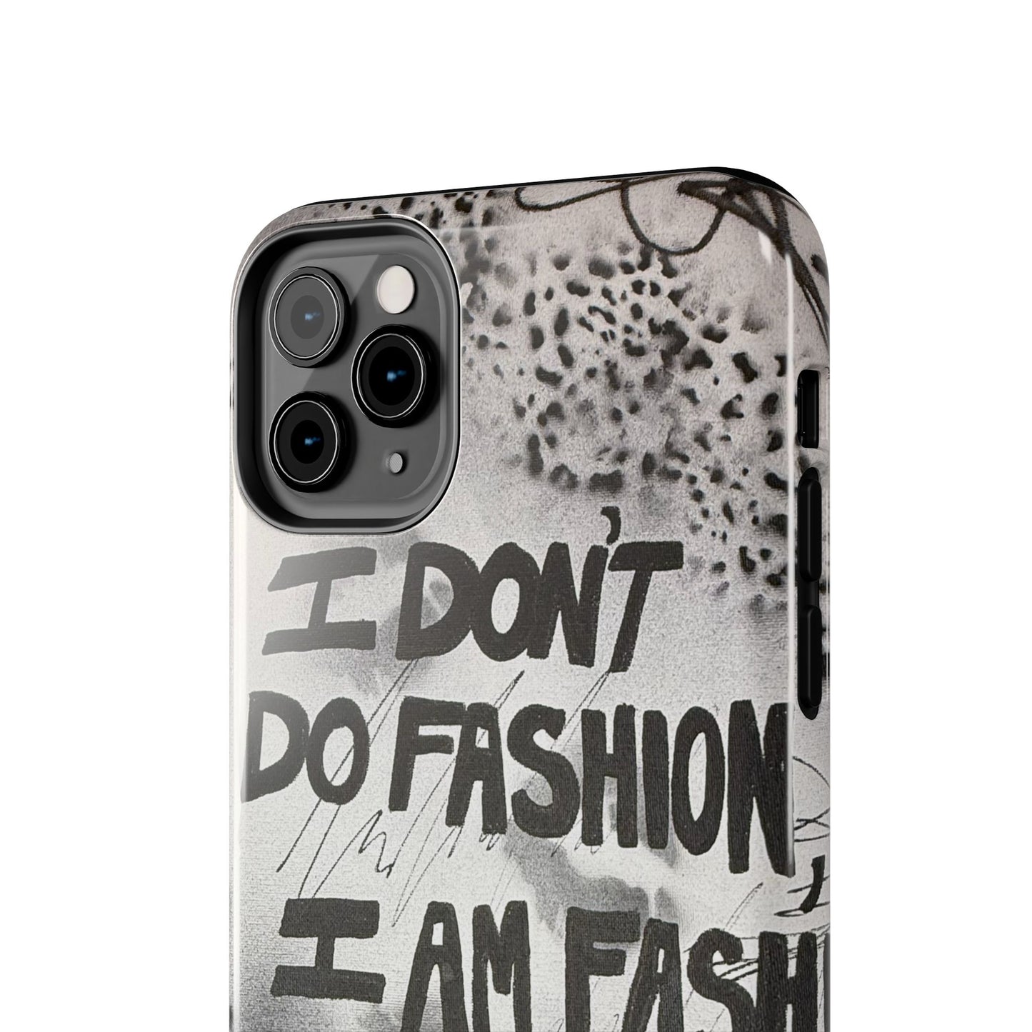 "i am fashion" airbrush iPhone case