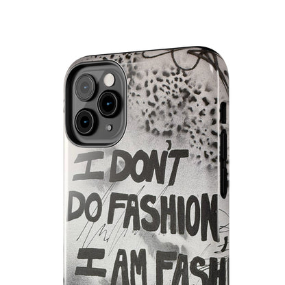 "i am fashion" airbrush iPhone case