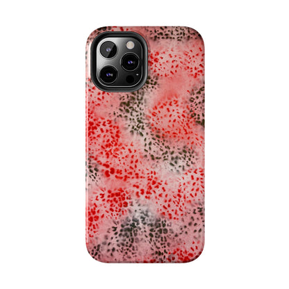 "red cheetah" airbrush iPhone case