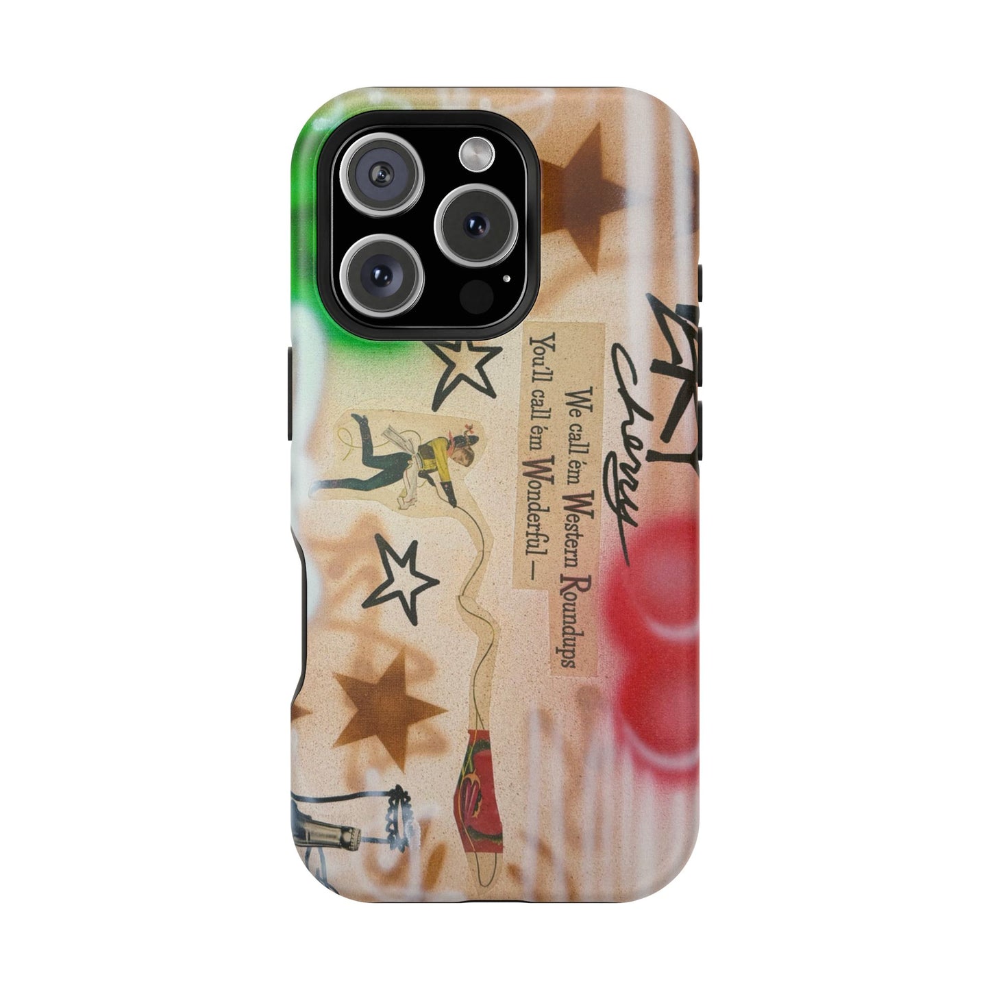 MagSafe "very cherry" airbrush iPhone case