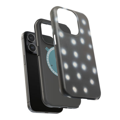MagSafe "coconut noir polka dot" airbrush iPhone case