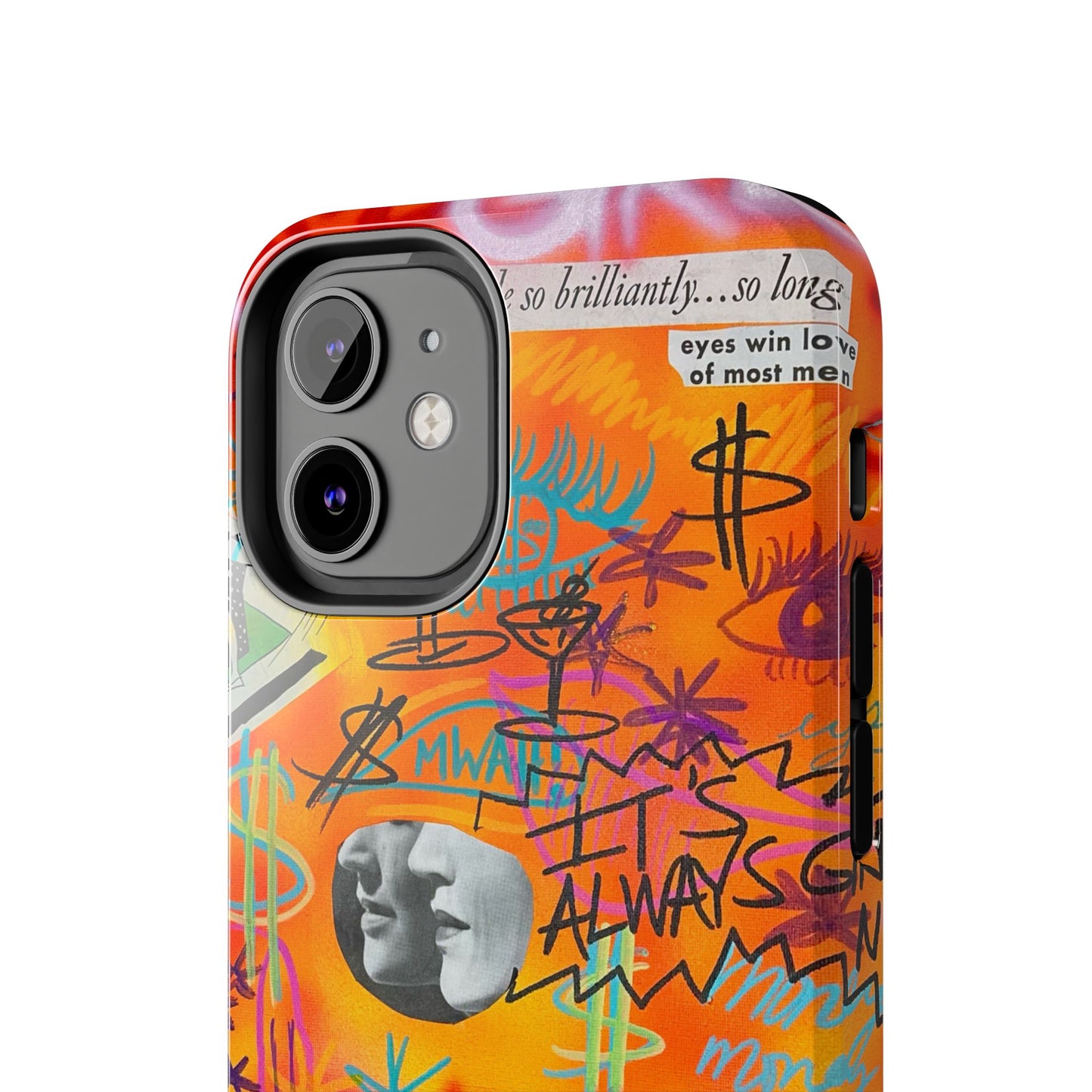 "young, rich, hot!" airbrush iPhone case
