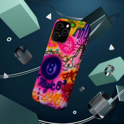 MagSafe "farbenfrohes Chaos" Airbrush-iPhone-Hülle
