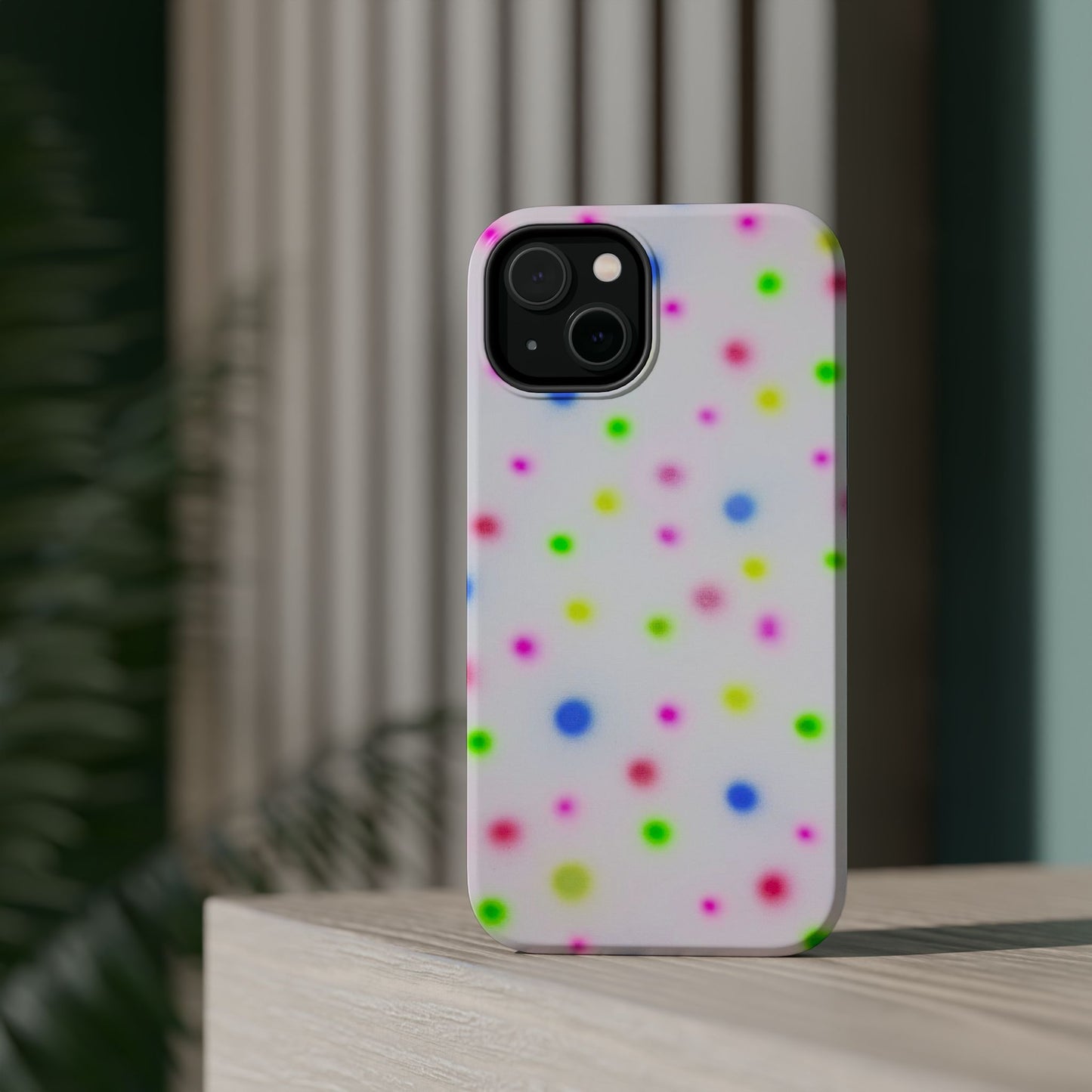 MagSafe "birthday cake polka dot" airbrush iPhone case