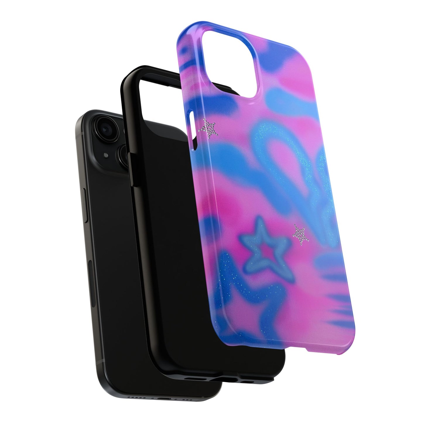 "blue camo" airbrush iPhone case