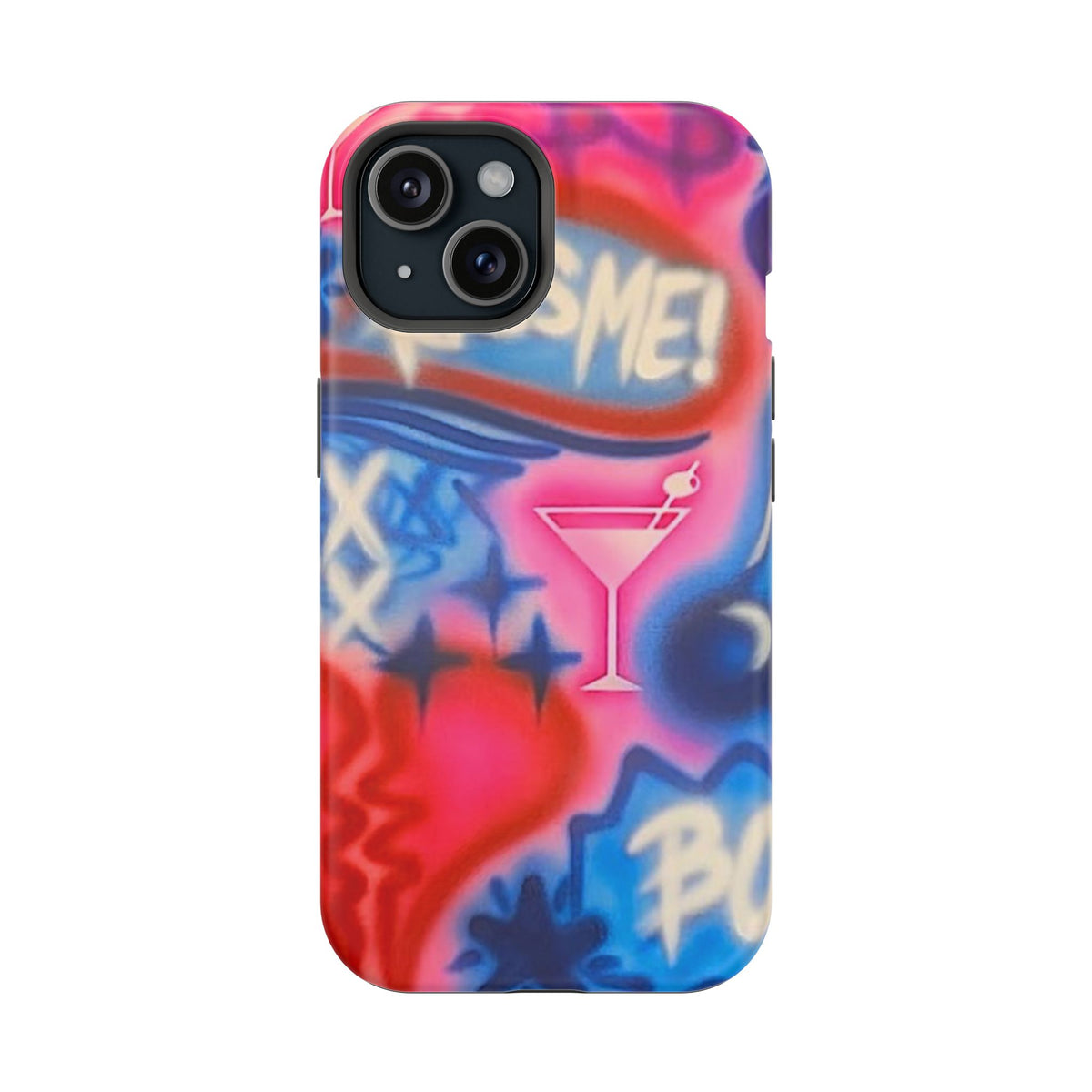 MagSafe "kiss me pt. 2" Airbrush iPhone Hülle