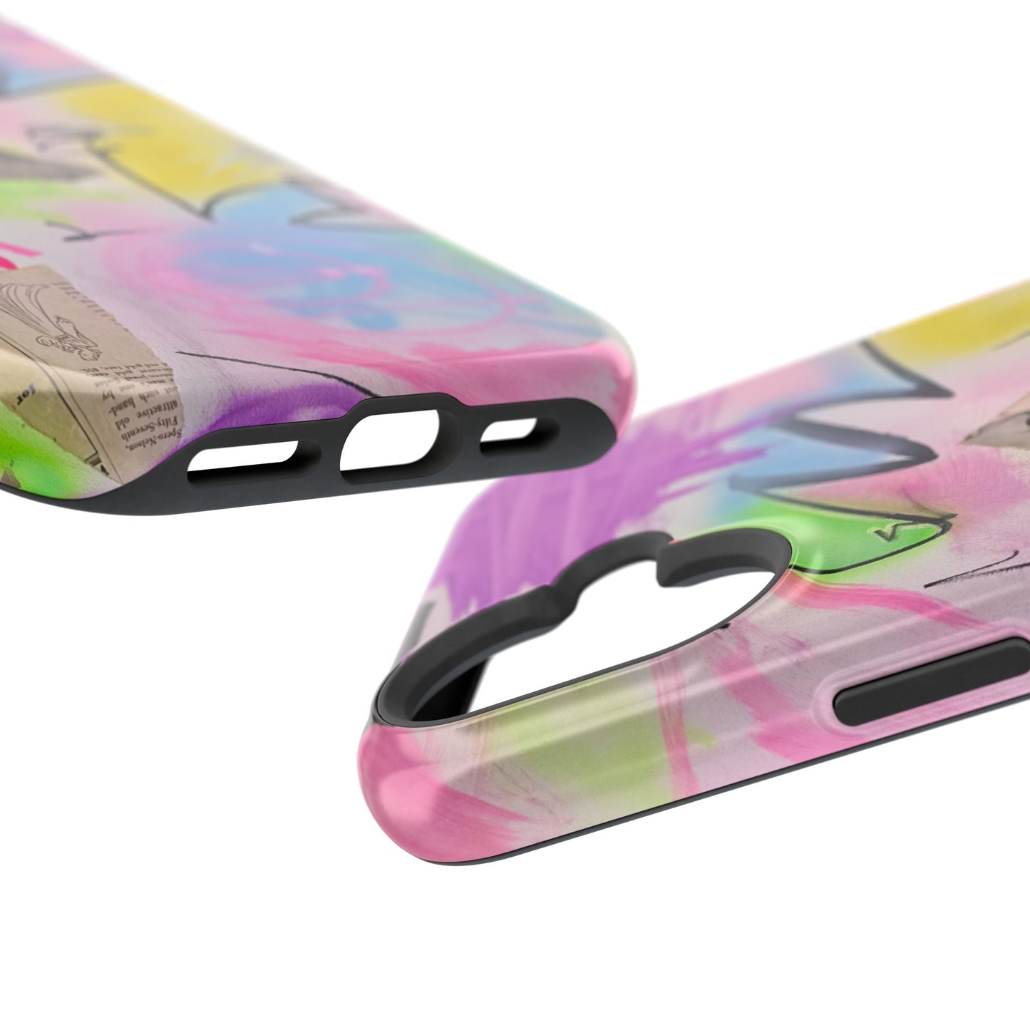 MagSafe "pastel static" airbrush iPhone case