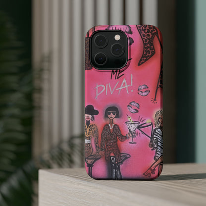 MagSafe "party diva" airbrush iPhone case