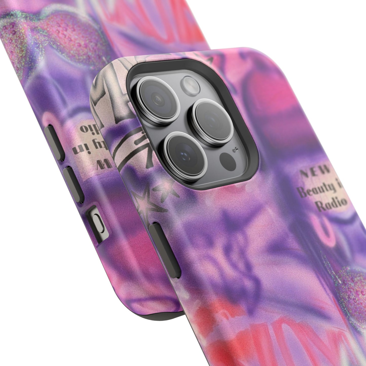 MagSafe "mic check" airbrush iPhone case