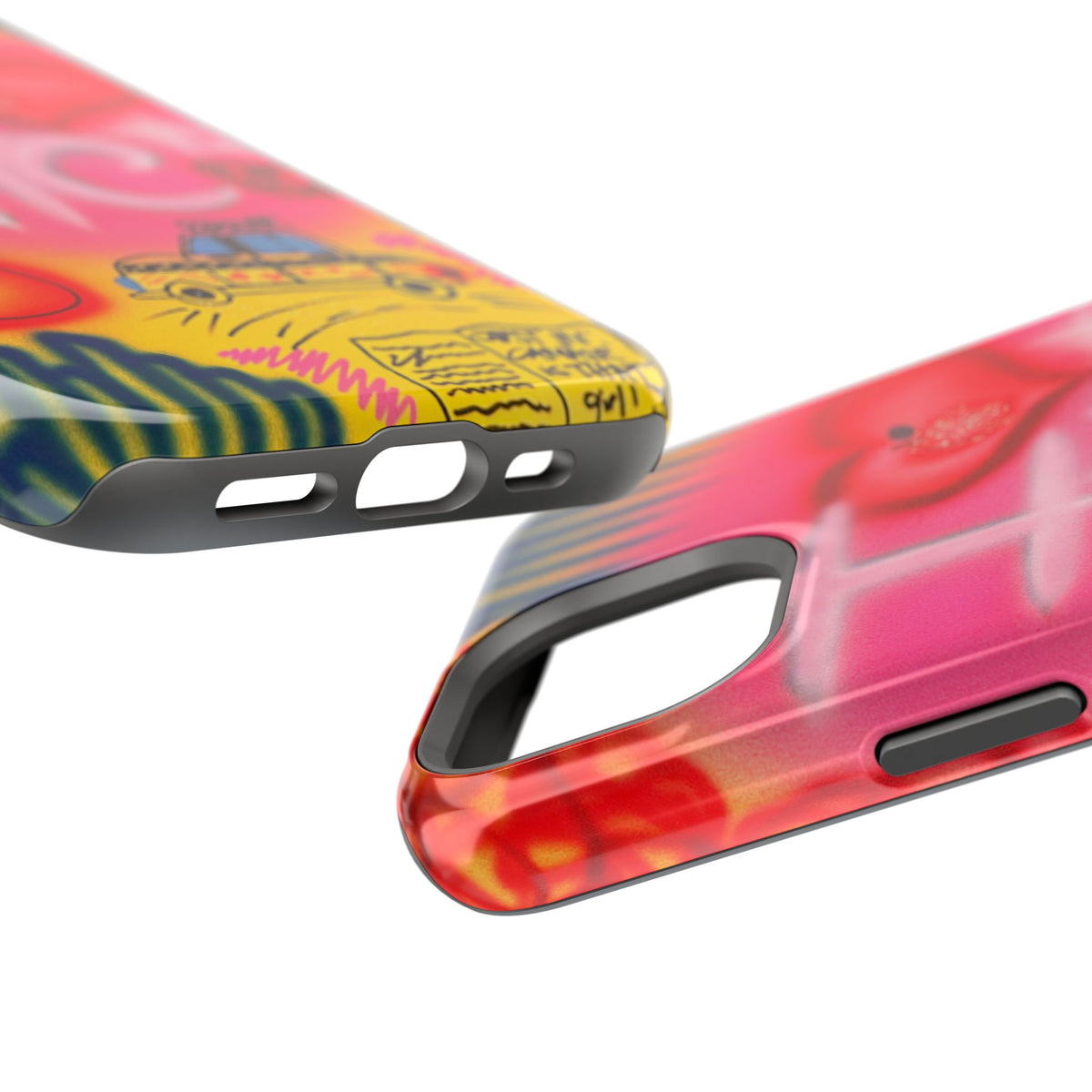 MagSafe „In der Stadt“ Airbrush iPhone-Hülle