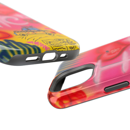 MagSafe „In der Stadt“ Airbrush iPhone-Hülle